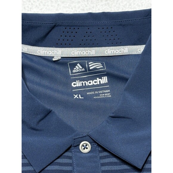 Adidas Presidents Cup Logo Climalite Polo Golf Shirt Striped Mens Size XL *READ - Picture 4 of 10